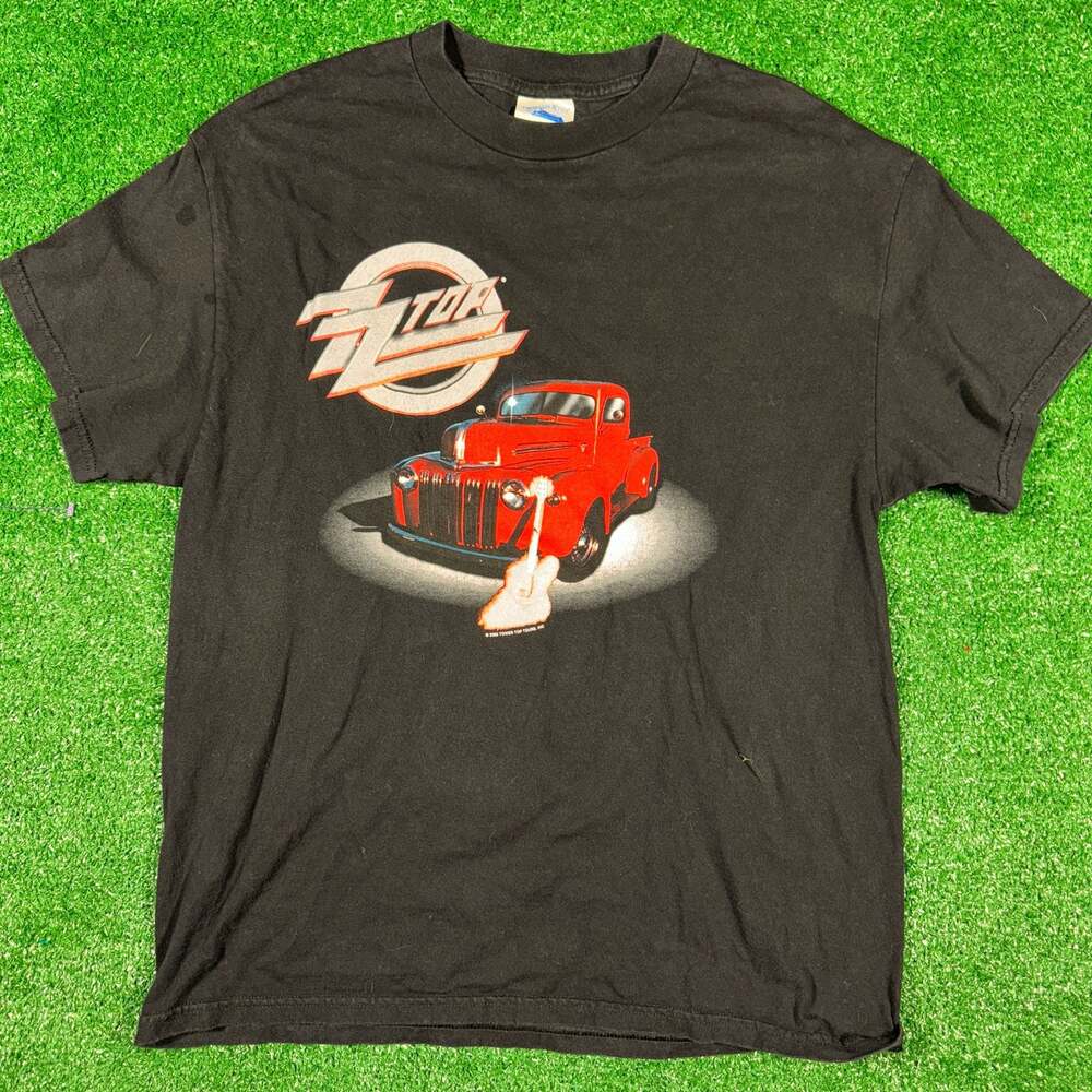 Vintage 2002 ZZ Top Sharp Dressed Men A Tribute to ZZ Top Band T-Shirt